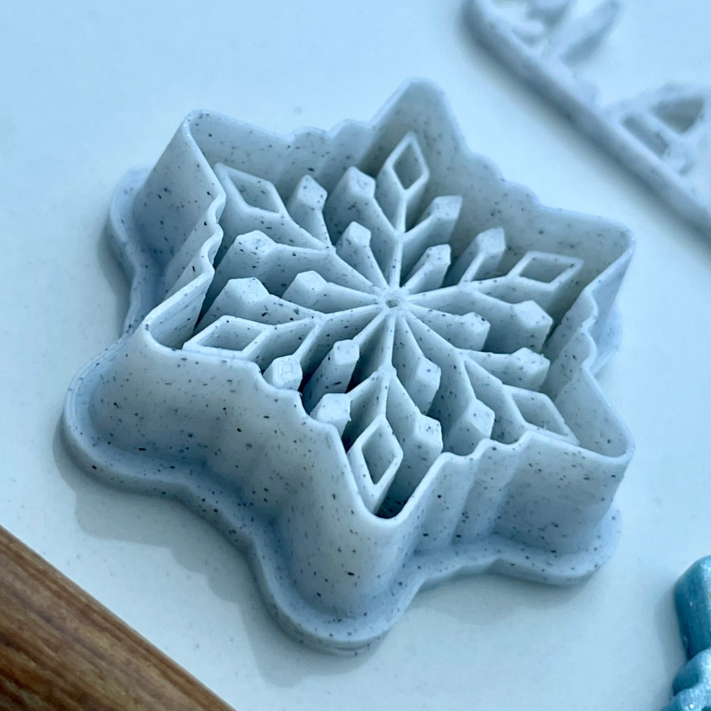 Snowflake combined stamp/cutter