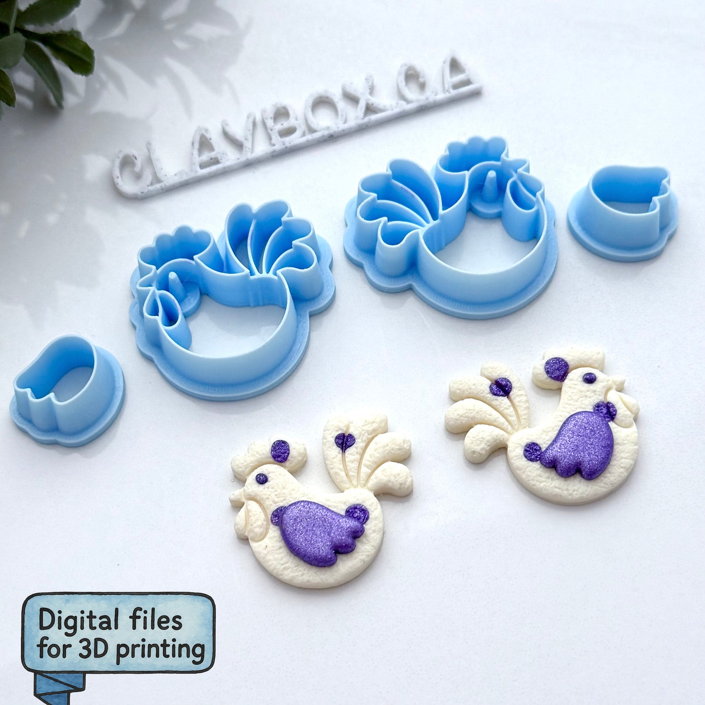 Whimsical Rooster Cutter – Digital STL Files (8 Sizes)