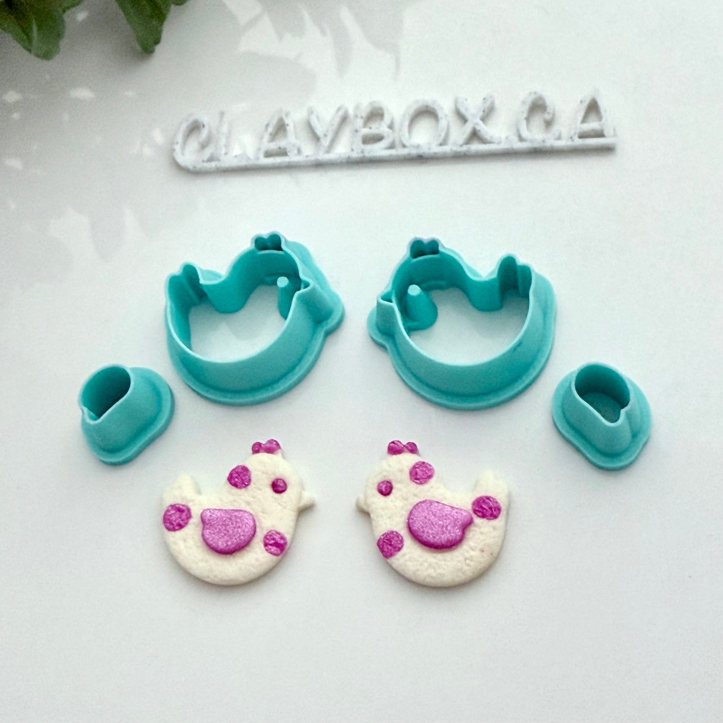 Whimsical Chicken, Rooster & Chick Cutter Set – Polymer Clay Tools