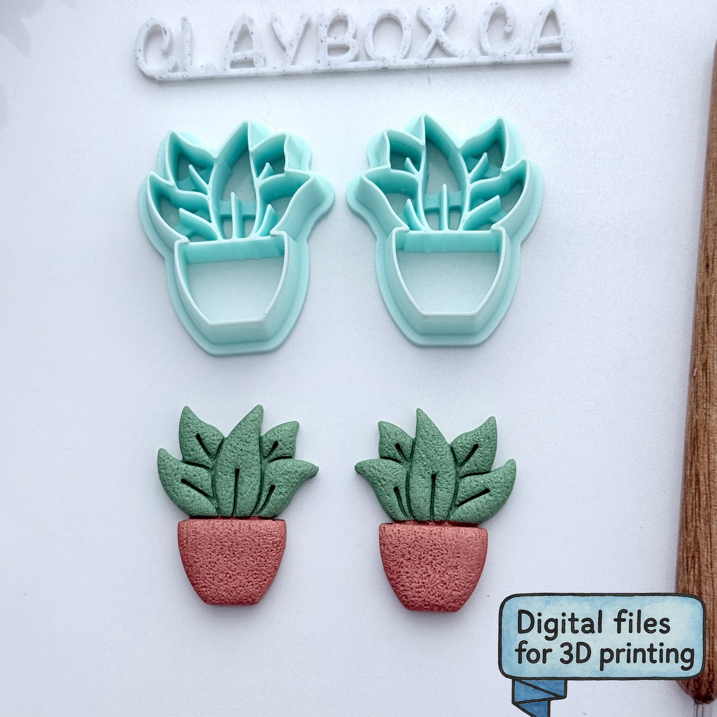 Potted Plant Cutter Pair – Digital STL Files for 3D Printing