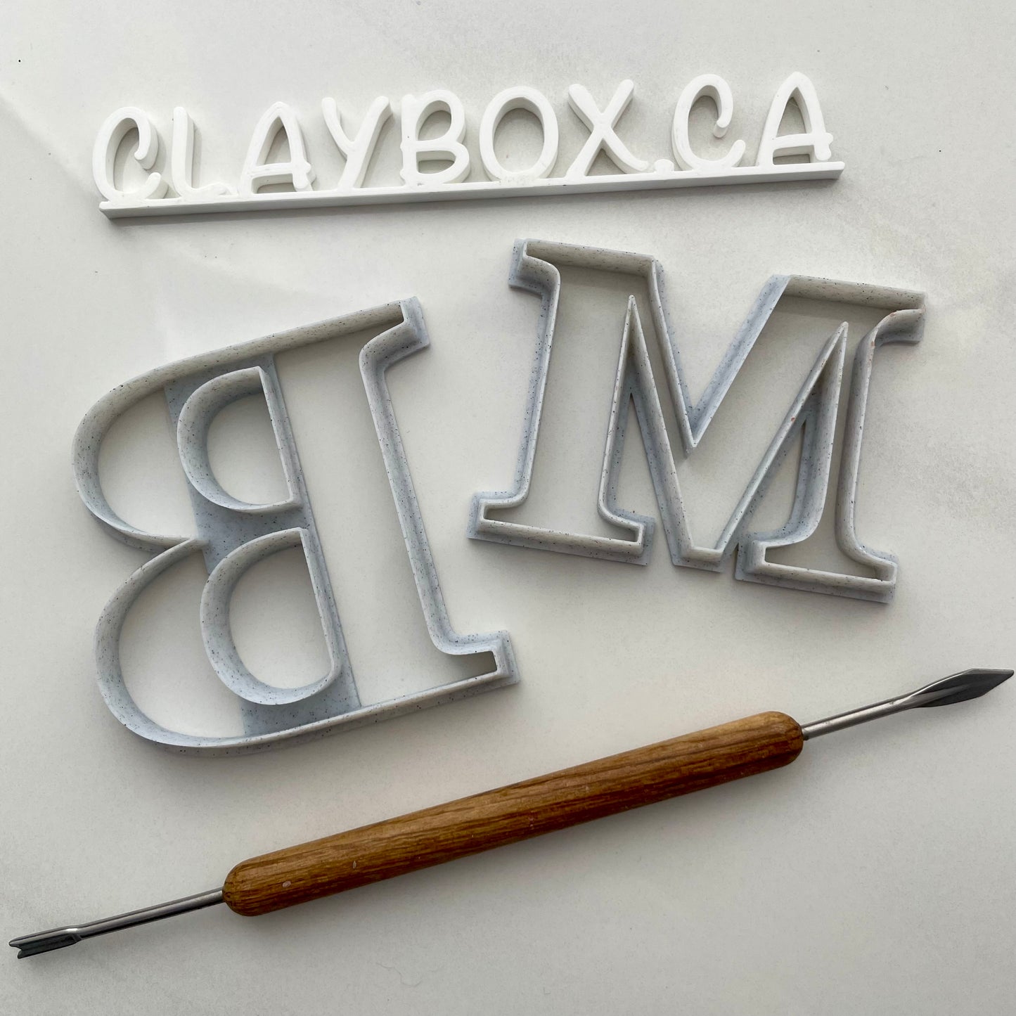 Large Letter Cutters for Polymer Clay -  in 3” and 4”