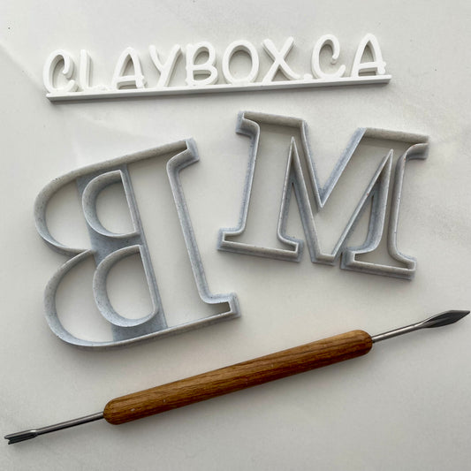 Large Letter Cutters for Polymer Clay -  in 3” and 4”