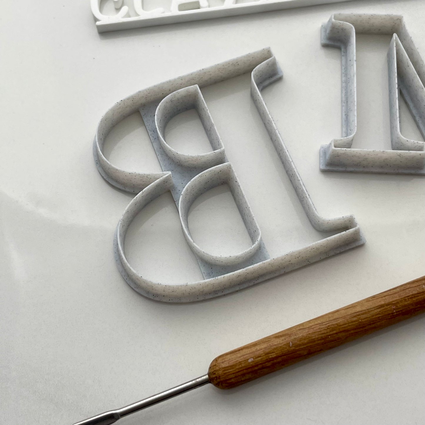 Large Letter Cutters for Polymer Clay -  in 3” and 4”