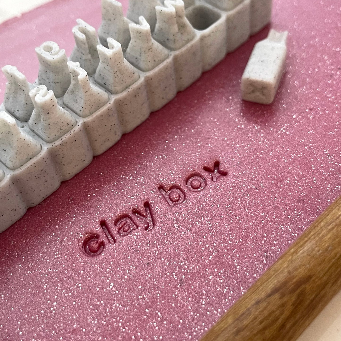 Lowercase alphabet stamp set