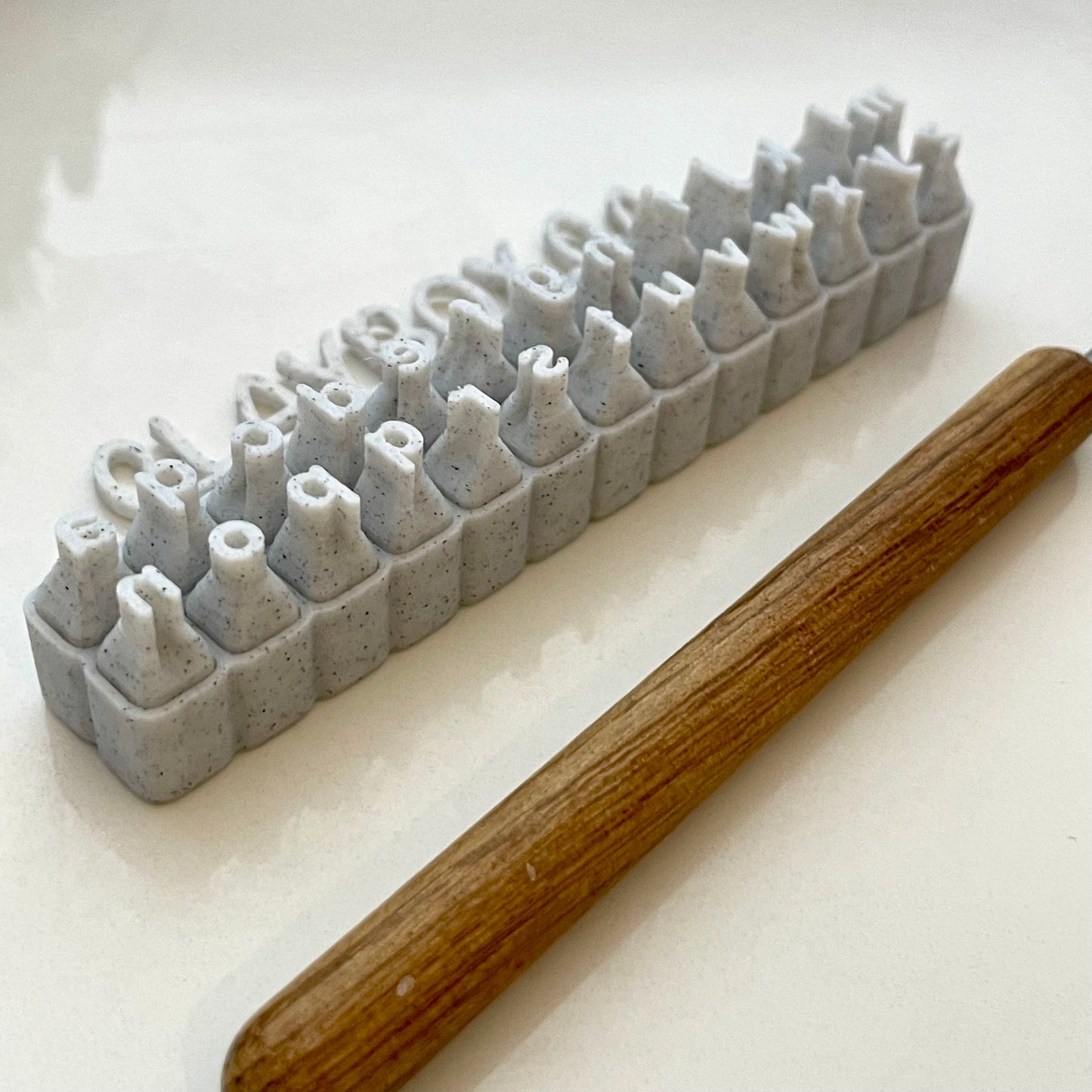 Lowercase alphabet stamp set