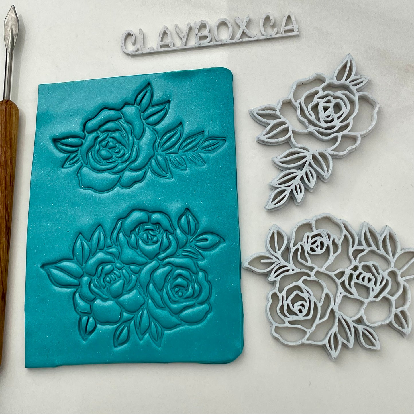 Chunky rose stamps