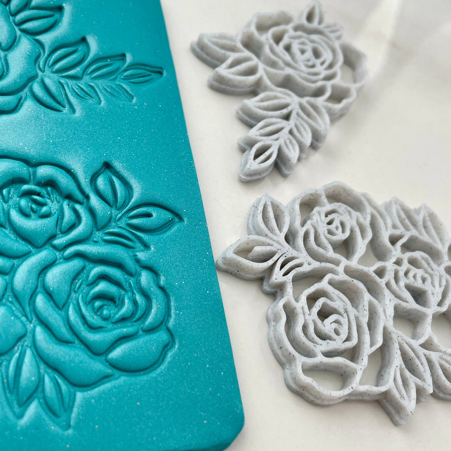Chunky rose stamps