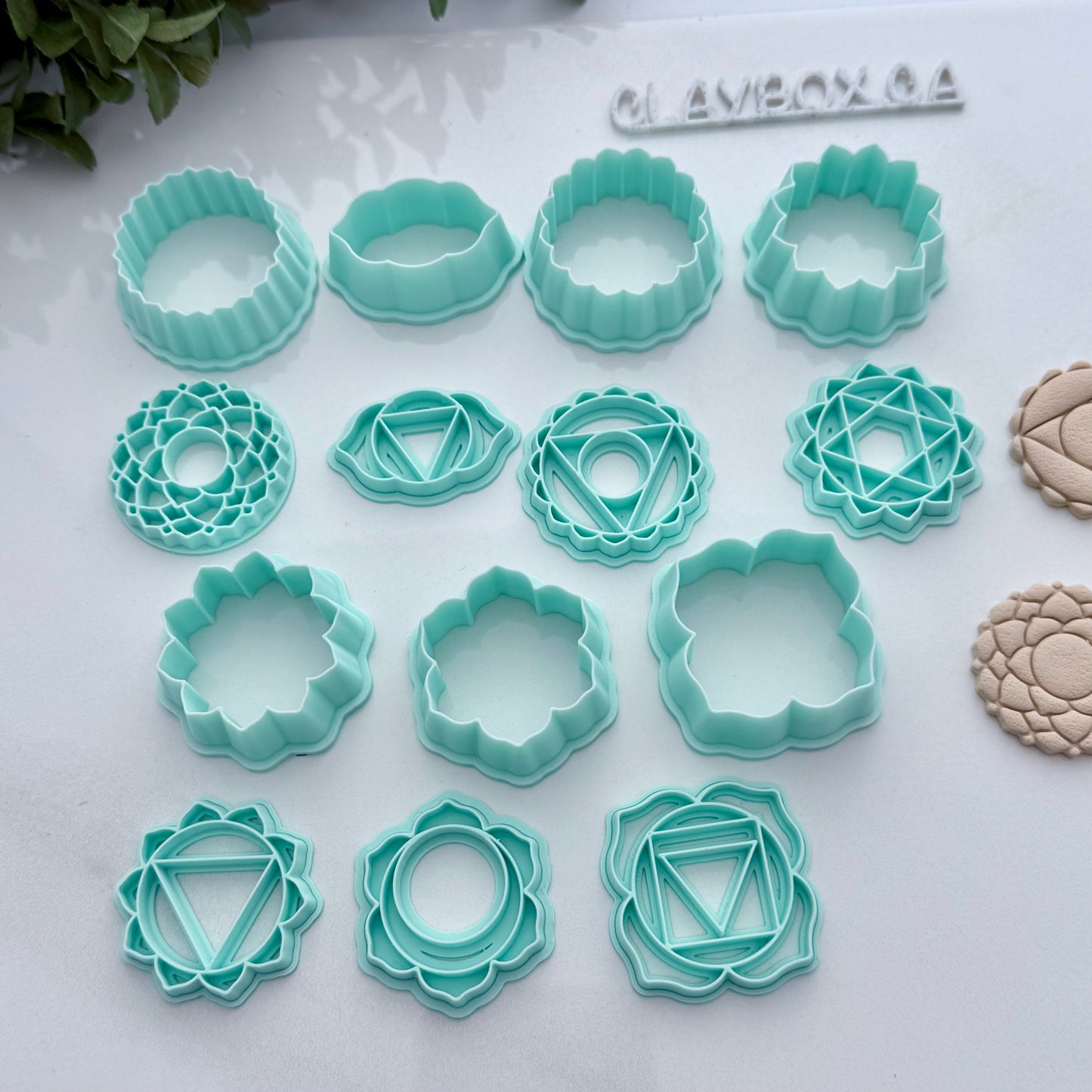 Chakra Stamp & Cutter Set – Sacred Geometry Polymer Clay Tools