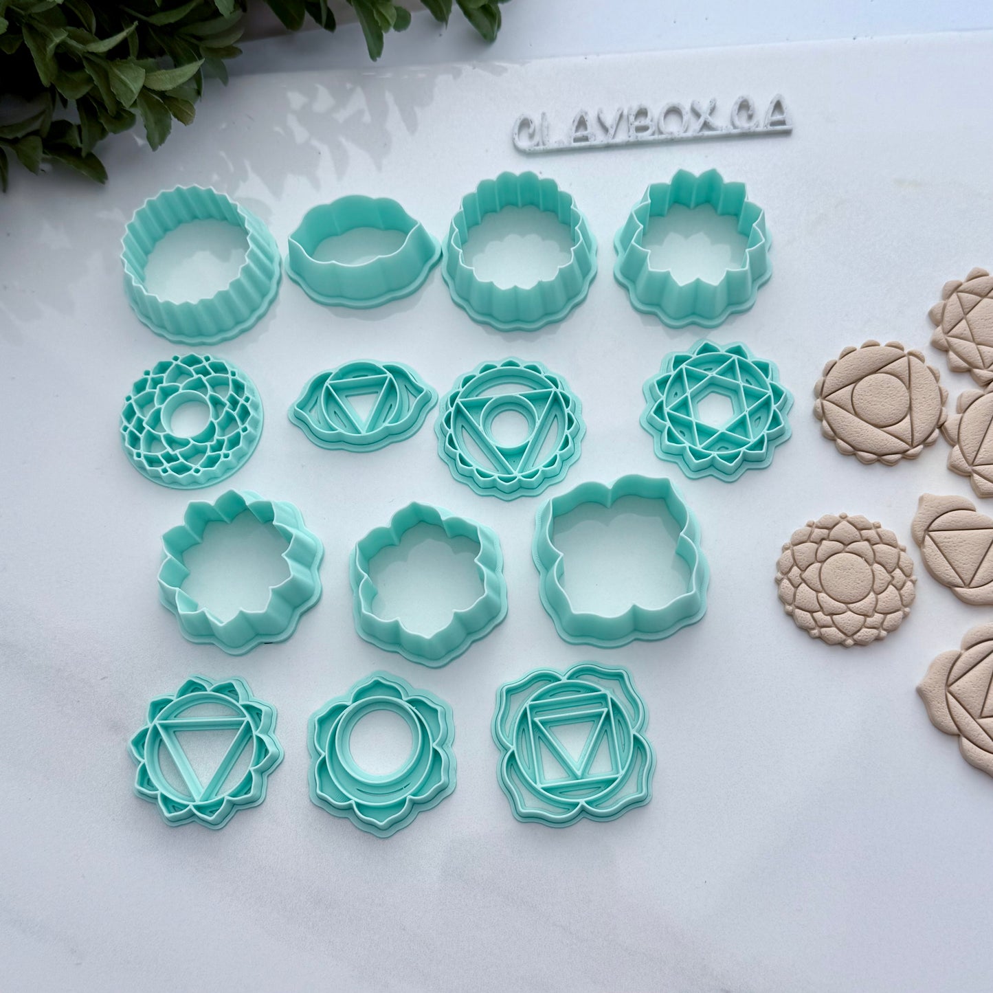 Chakra Stamp & Cutter Set – Sacred Geometry Polymer Clay Tools