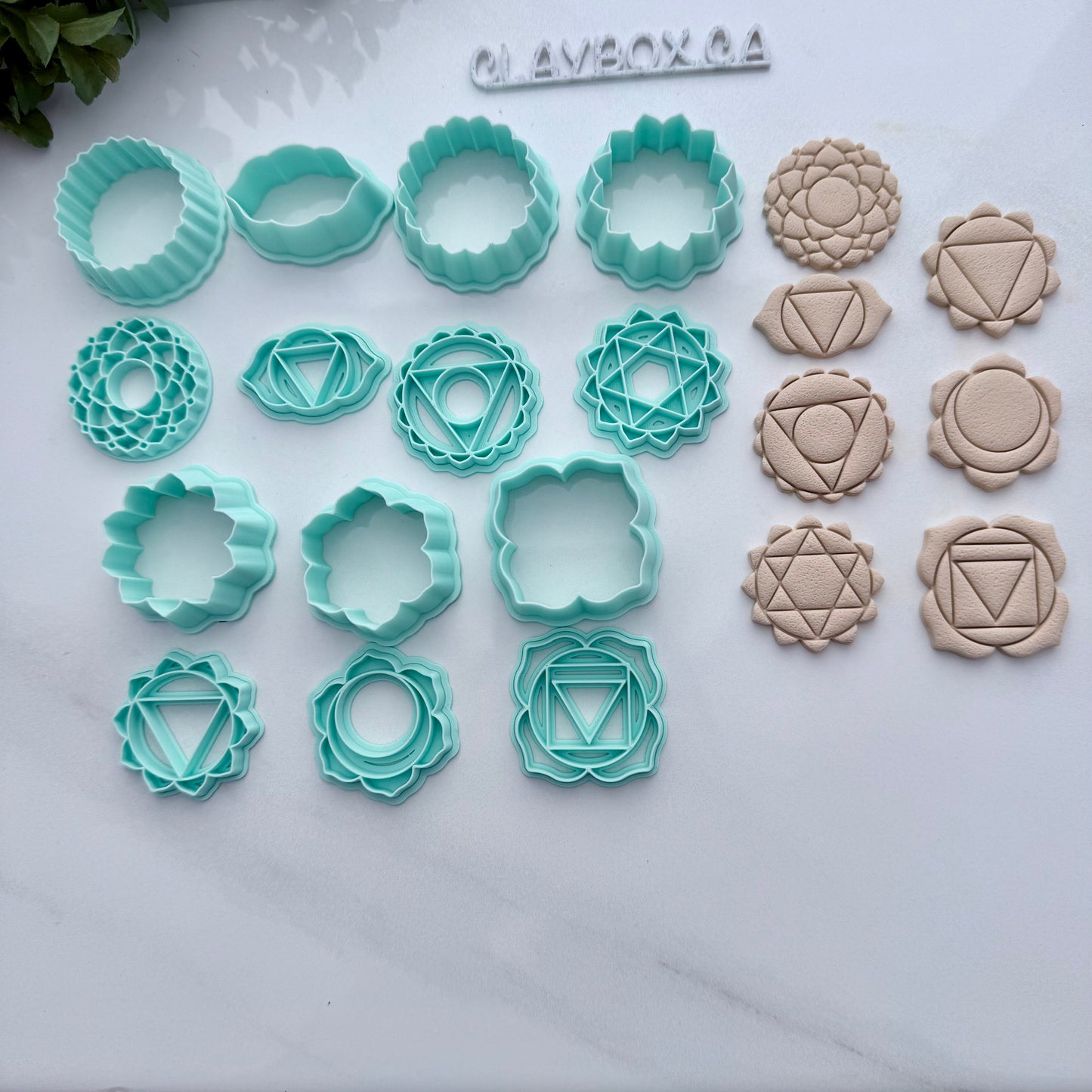 Chakra Stamp & Cutter Set – Sacred Geometry Polymer Clay Tools