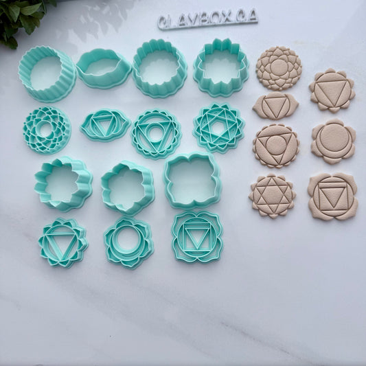 Chakra Stamp & Cutter Set – Sacred Geometry Polymer Clay Tools