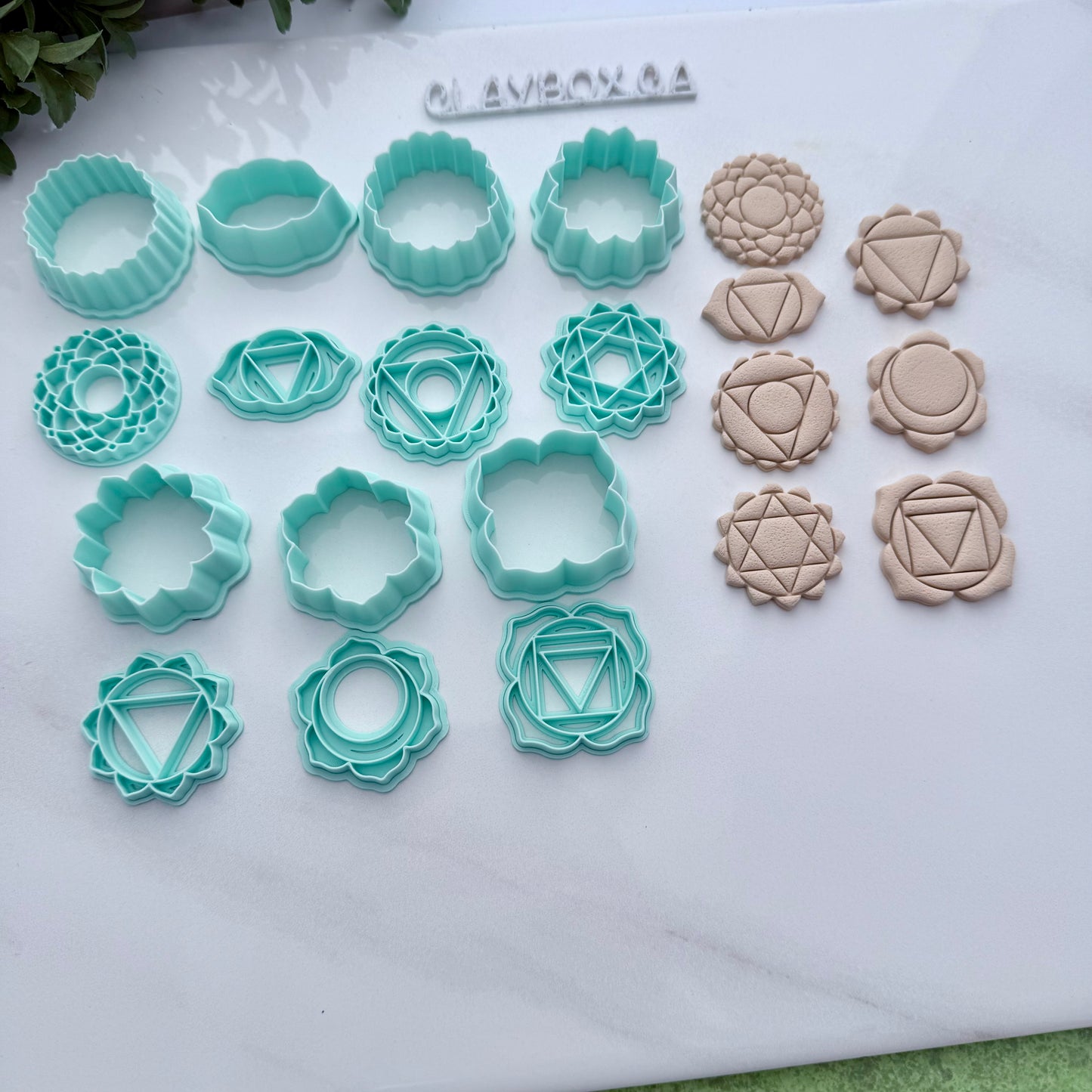 Chakra Stamp & Cutter Set – Sacred Geometry Polymer Clay Tools