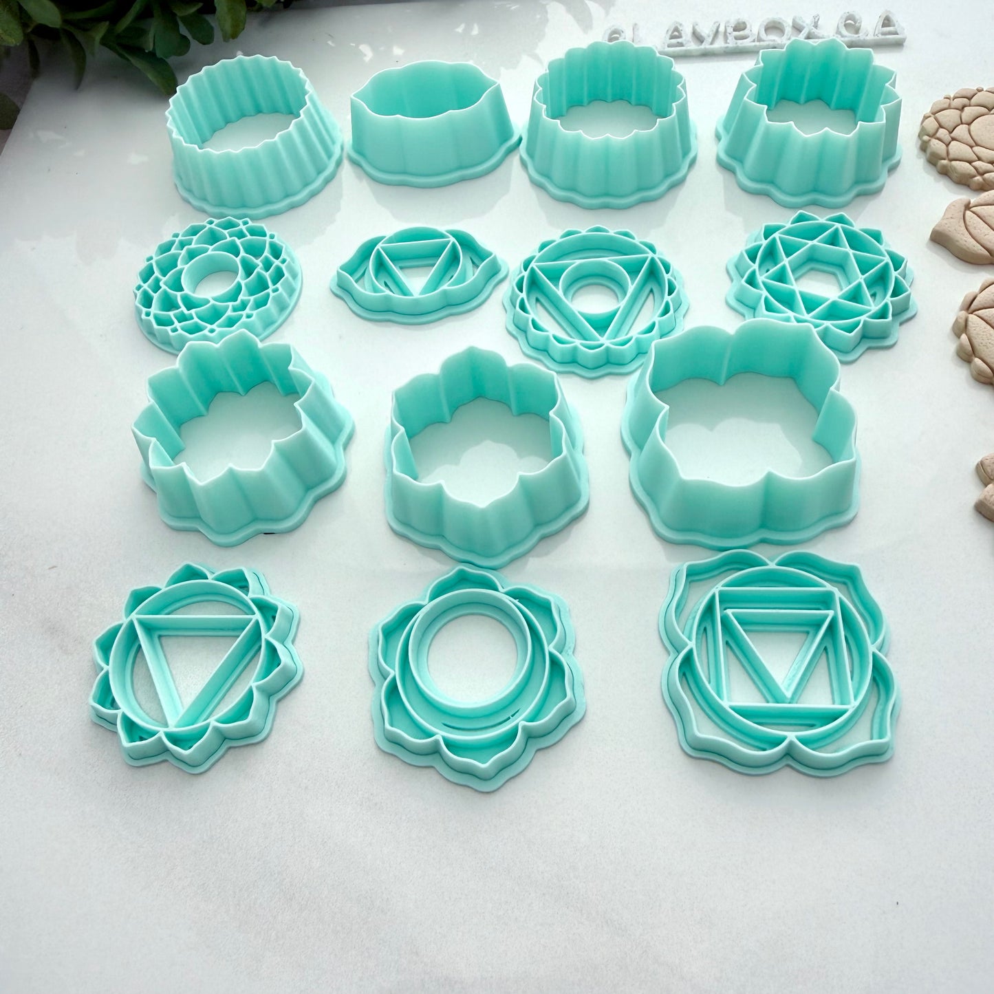 Chakra Stamp & Cutter Set – Sacred Geometry Polymer Clay Tools