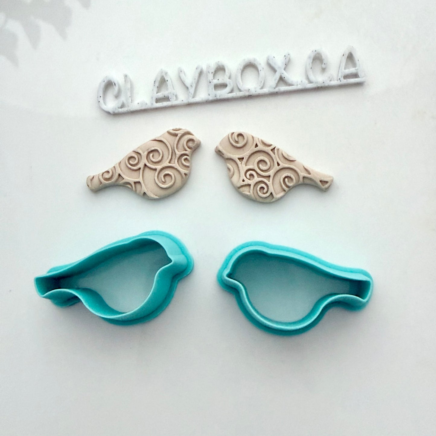 Birdy Cutter Pair – Left & Right, Bird Polymer Clay Cutter