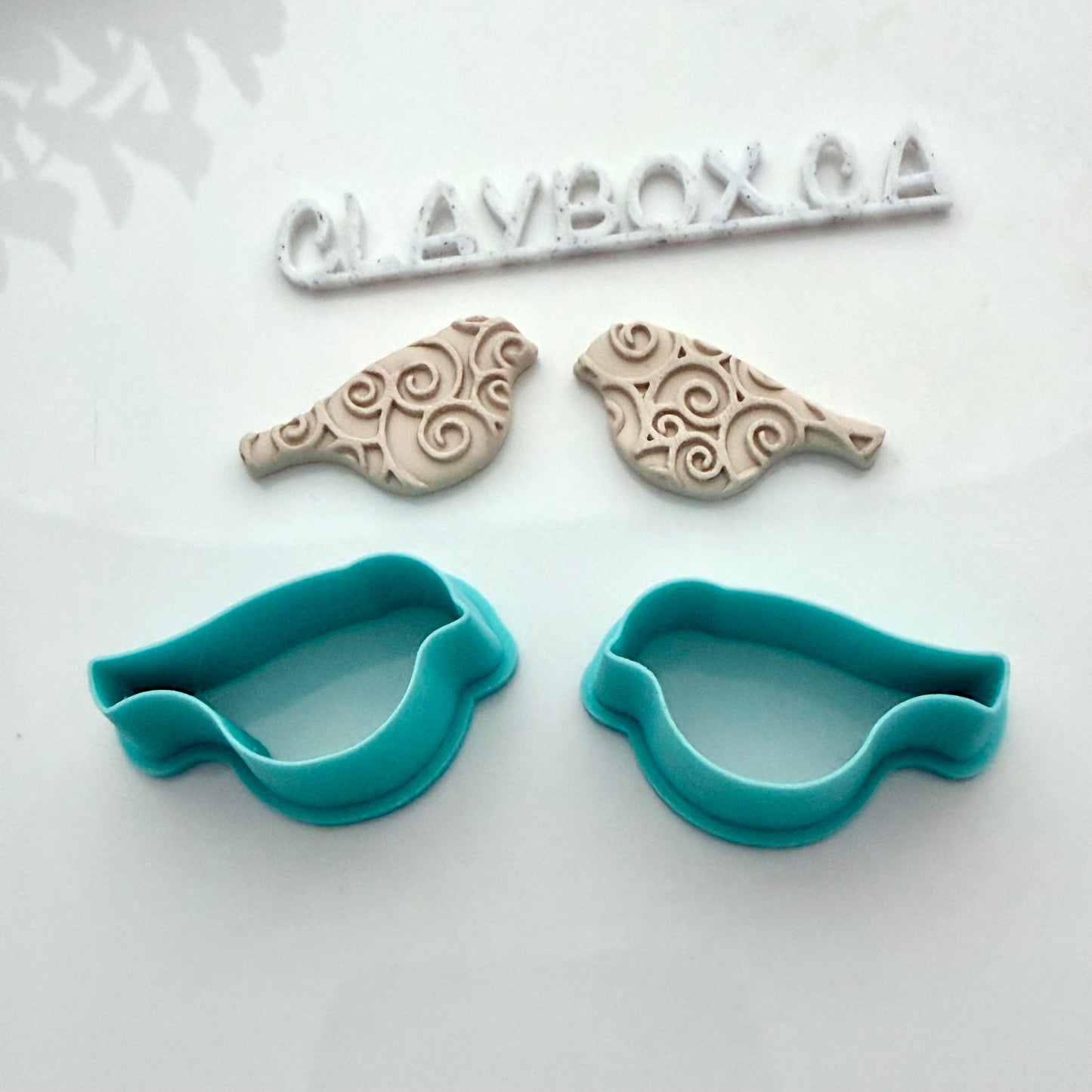 Birdy Cutter Pair – Left & Right, Bird Polymer Clay Cutter