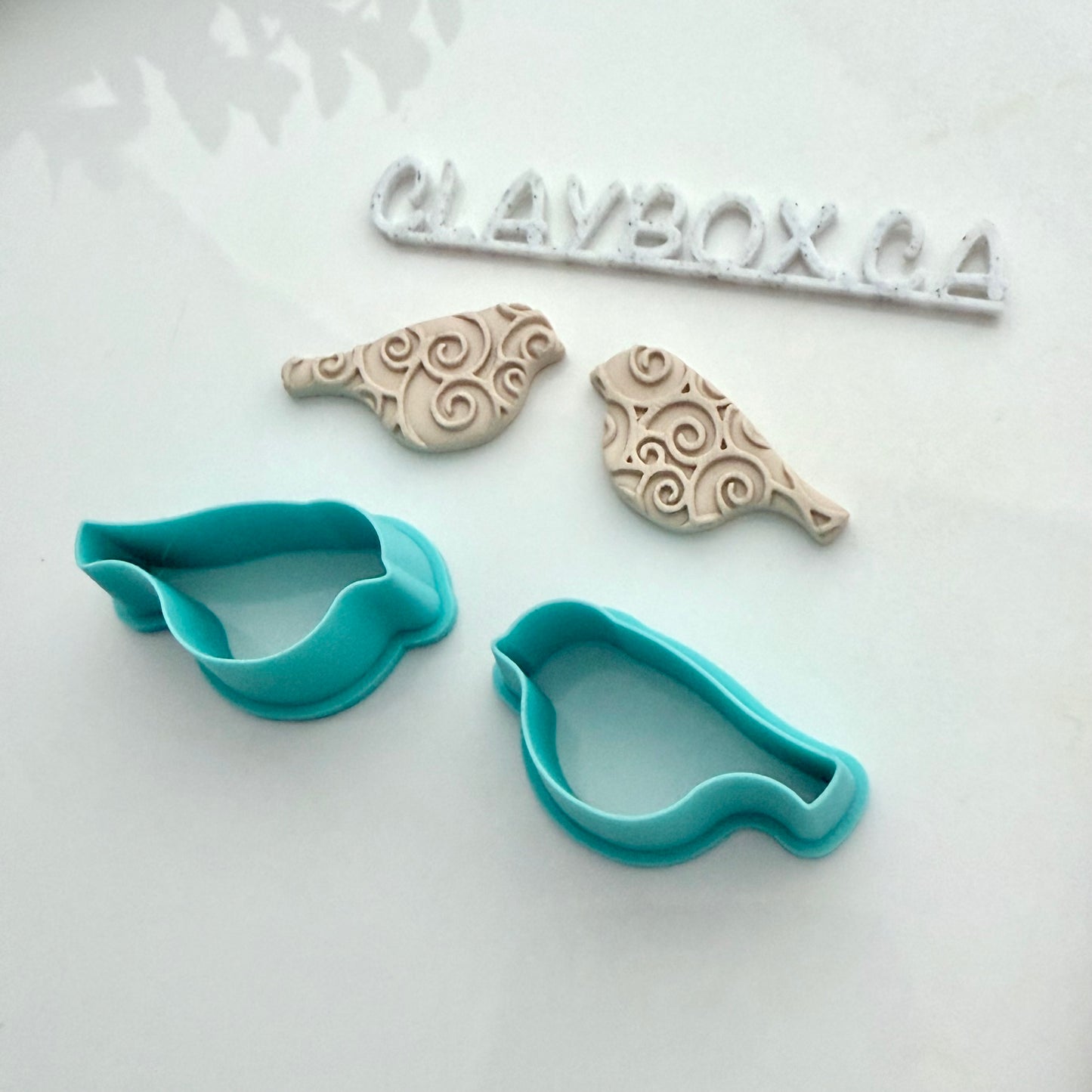 Birdy Cutter Pair – Left & Right, Bird Polymer Clay Cutter