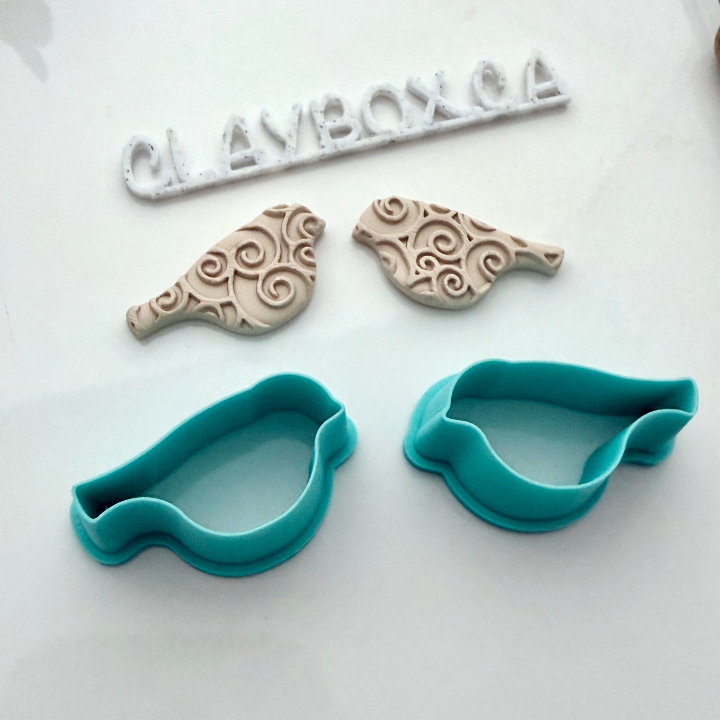 Birdy Cutter Pair – Left & Right, Bird Polymer Clay Cutter