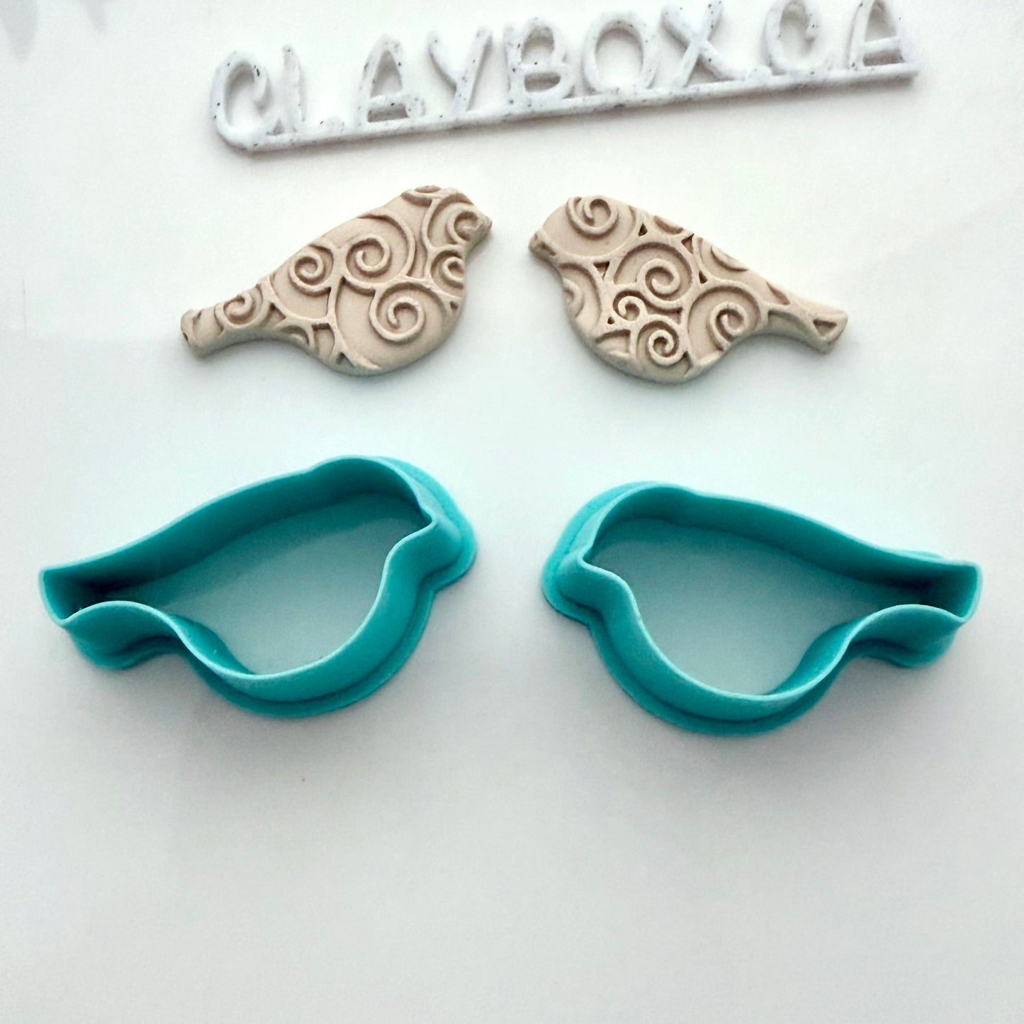 Birdy Cutter Pair – Left & Right, Bird Polymer Clay Cutter