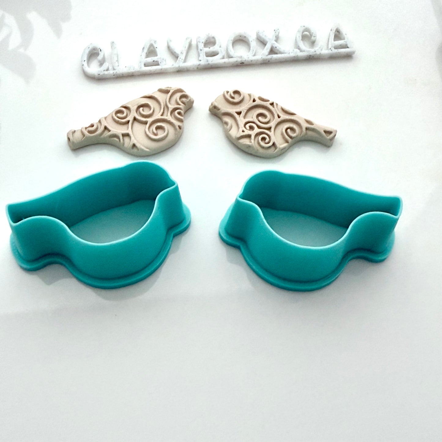 Birdy Cutter Pair – Left & Right, Bird Polymer Clay Cutter