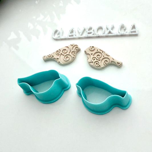 Birdy Cutter Pair – Left & Right, Bird Polymer Clay Cutter