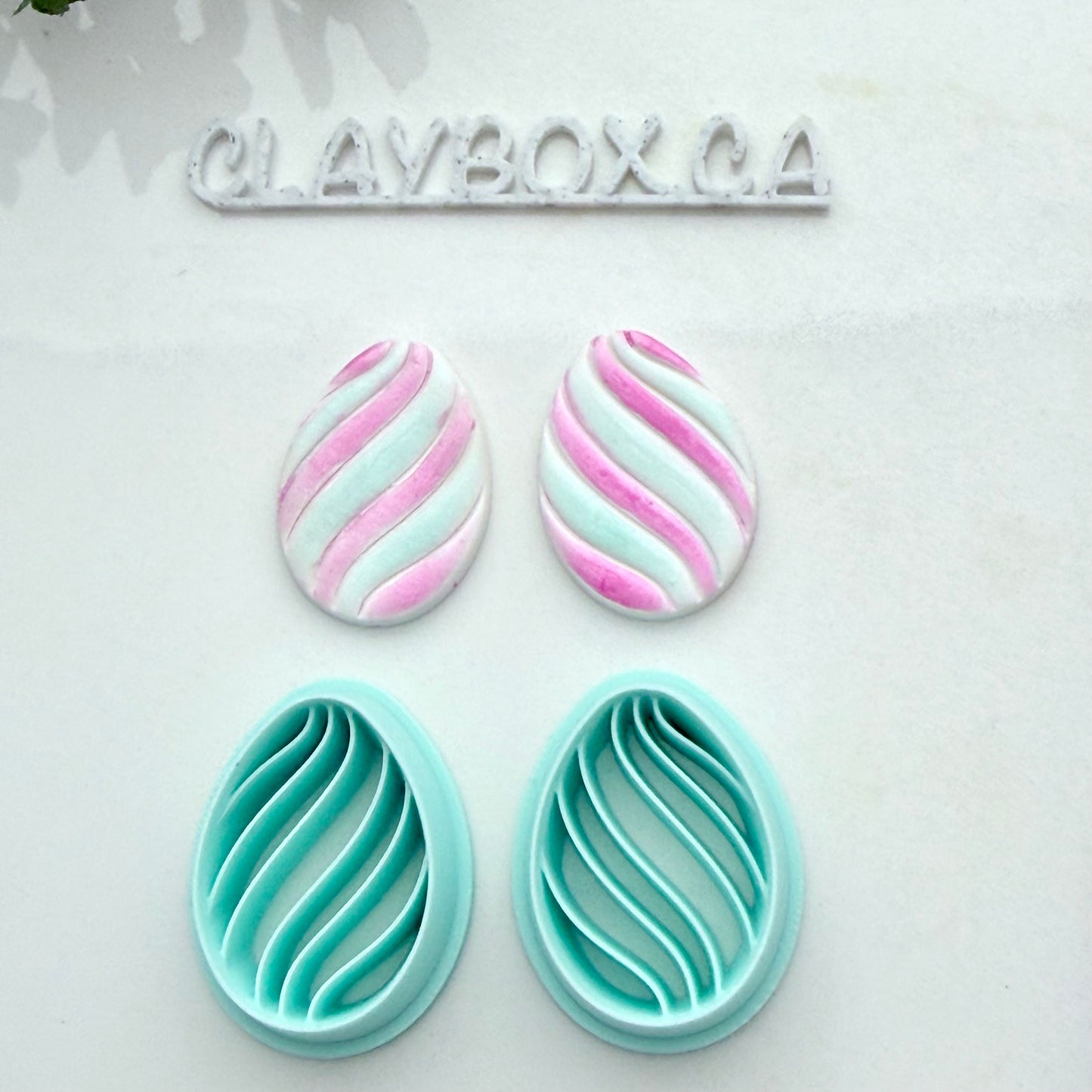 Easter Egg Clay Cutter Set – Polymer Clay Cutters with Swirly & Textured Designs – Perfect for Spring & Easter Crafts