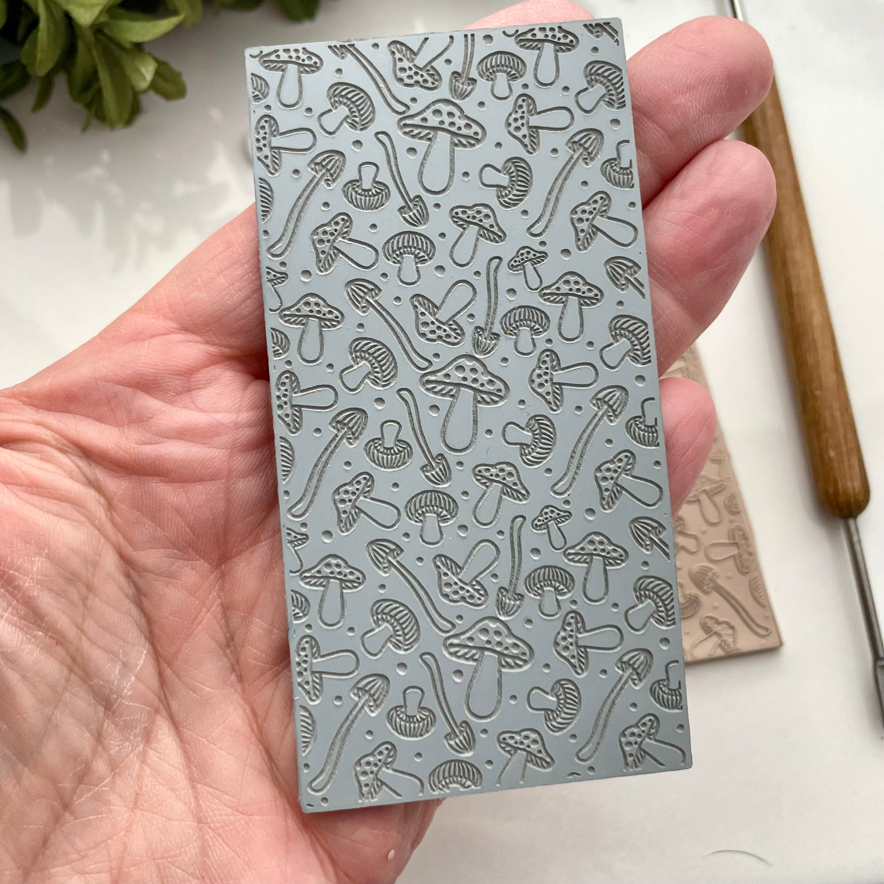 Mushrooms texture mat – Clay Box Supplies