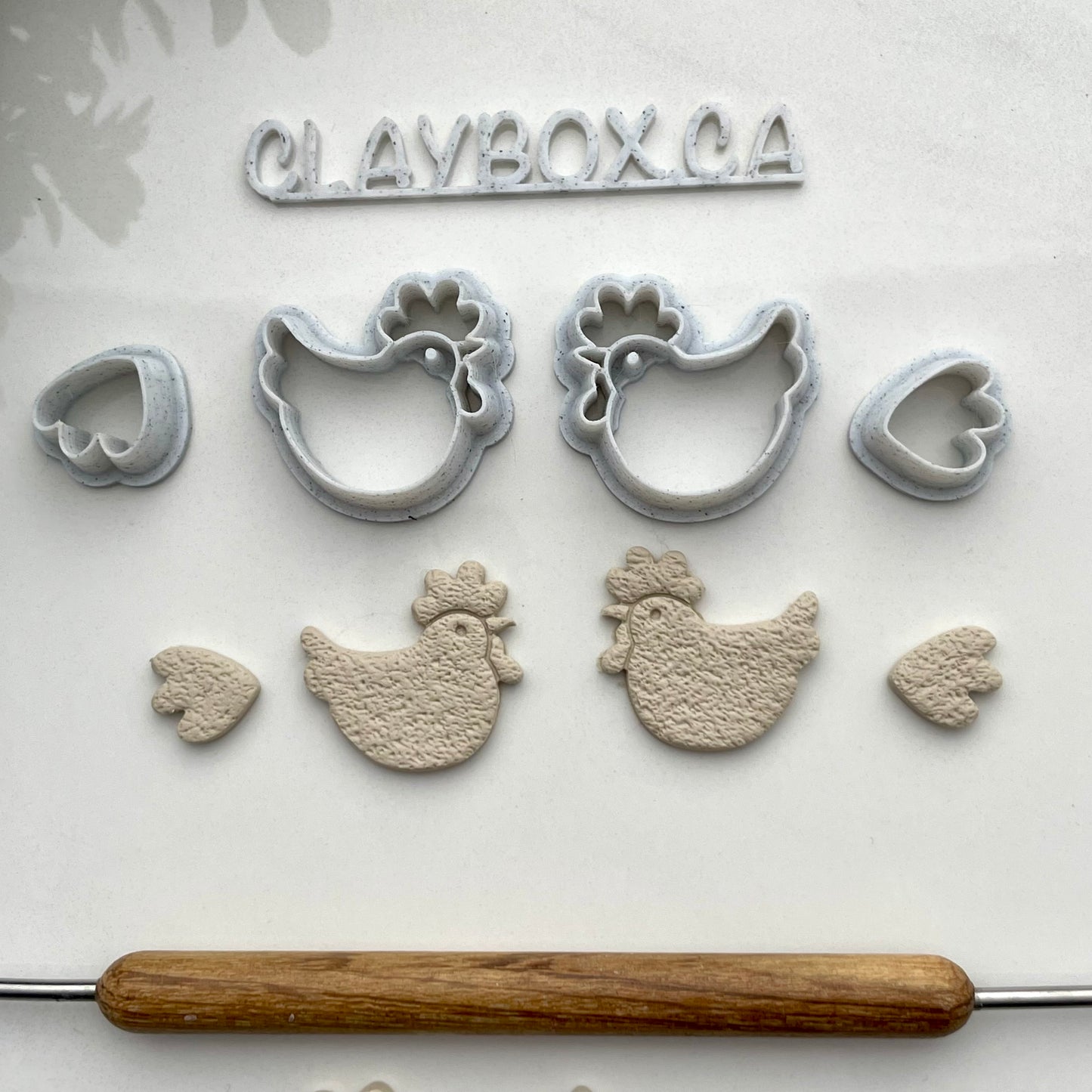 Whimsical chicken cutter set