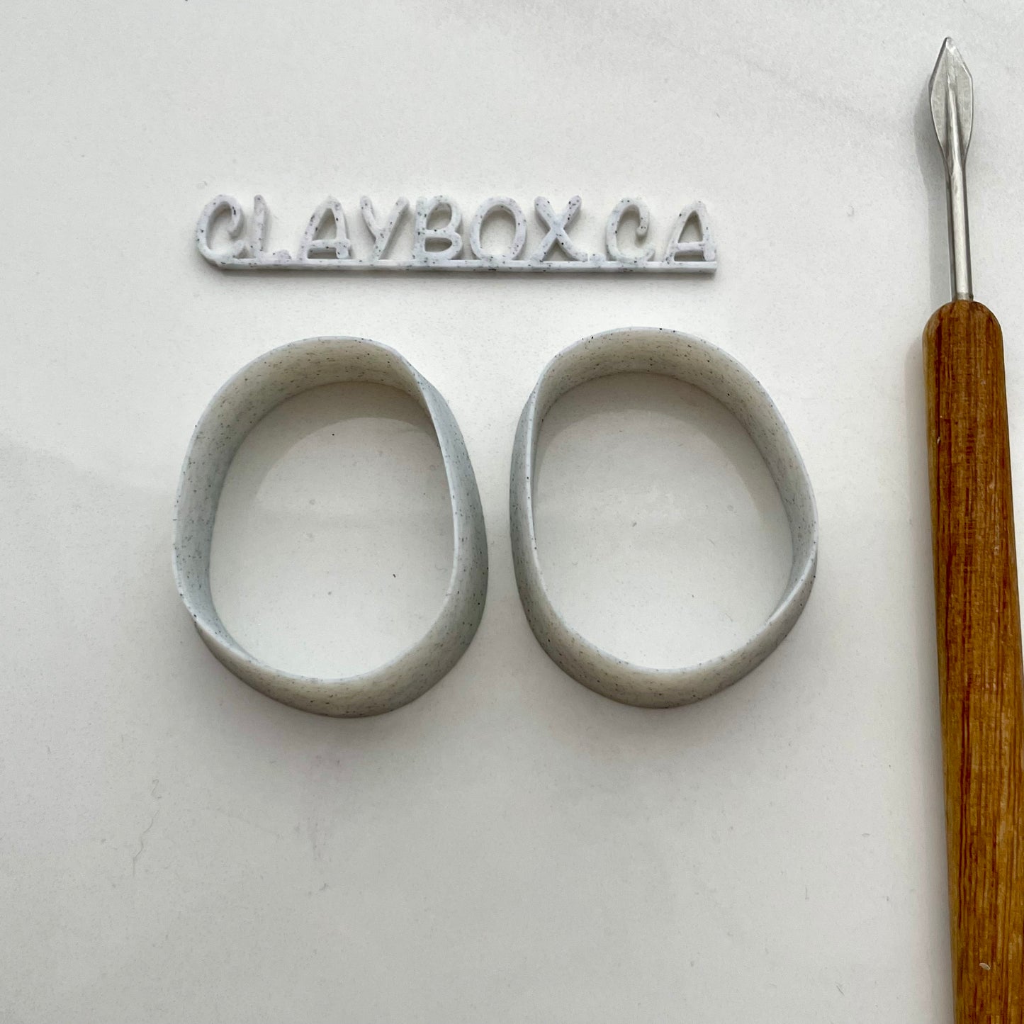 Pebble shape cutter pairs - made for use with polymer clay