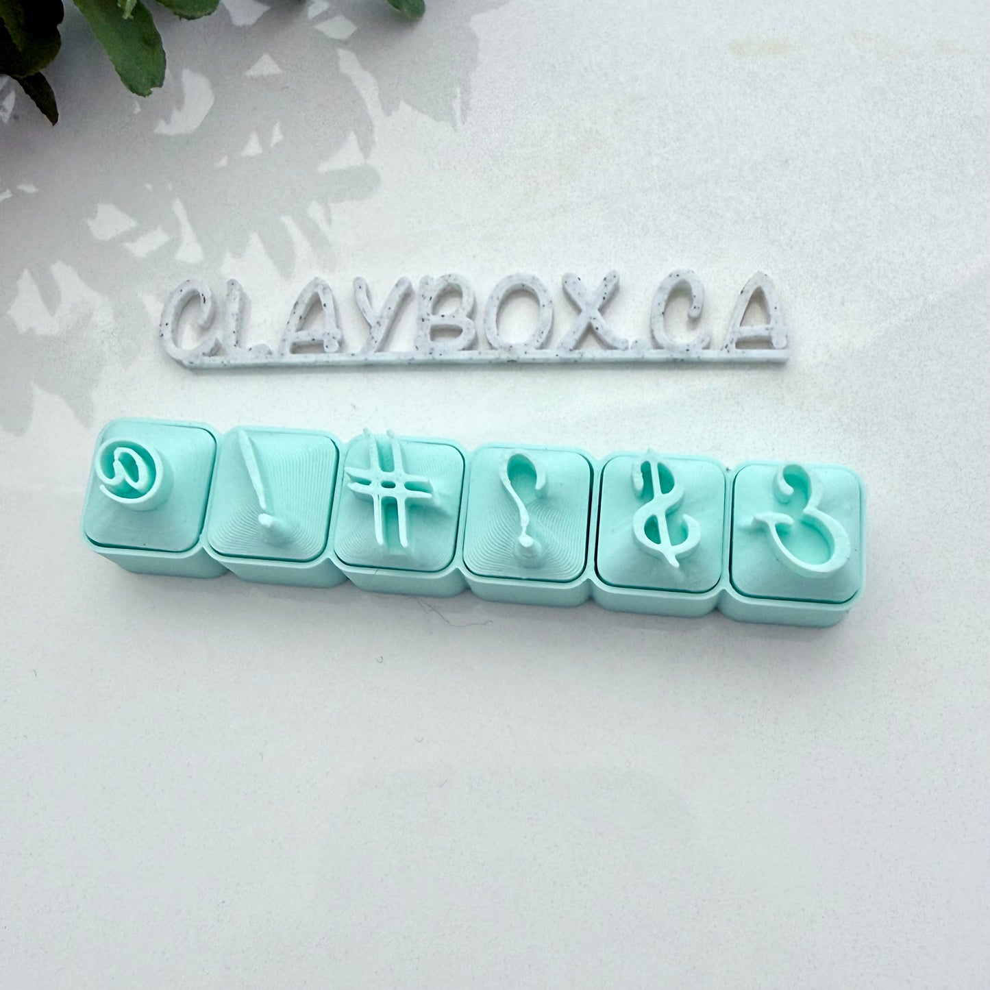 Elegant Script Alphabet Stamp Set for Pottery | Large Cursive Letter Stamps 1–2cm | Clay Letter Stamps | Ceramic & Polymer Clay Tools