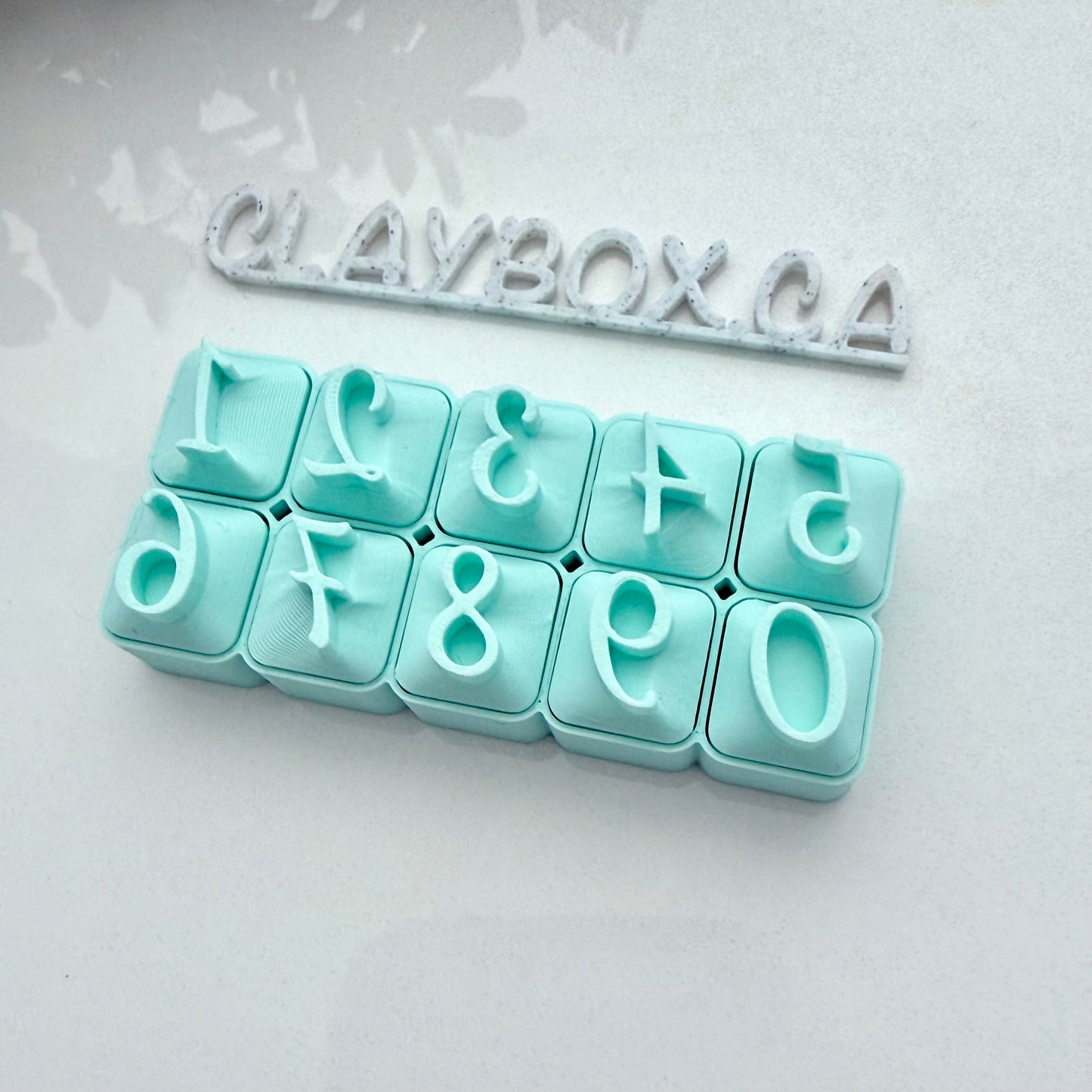 Elegant Script Alphabet Stamp Set for Pottery | Large Cursive Letter Stamps 1–2cm | Clay Letter Stamps | Ceramic & Polymer Clay Tools