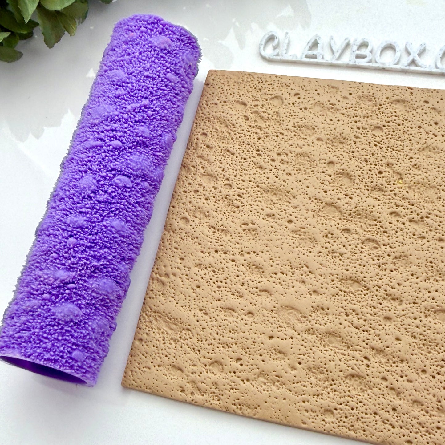 Pumice Texture Roller – Stone Texture Clay Roller – Polymer Clay Texture Tool – Natural Rock Surface Roller