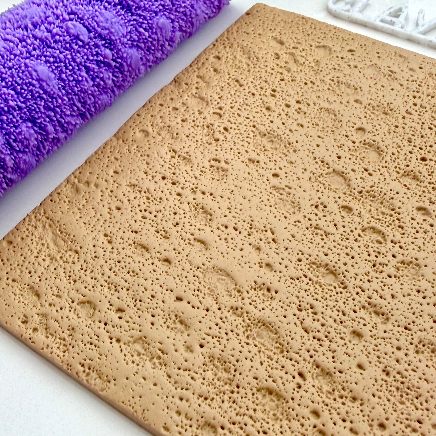 Pumice Texture Roller – Stone Texture Clay Roller – Polymer Clay Texture Tool – Natural Rock Surface Roller