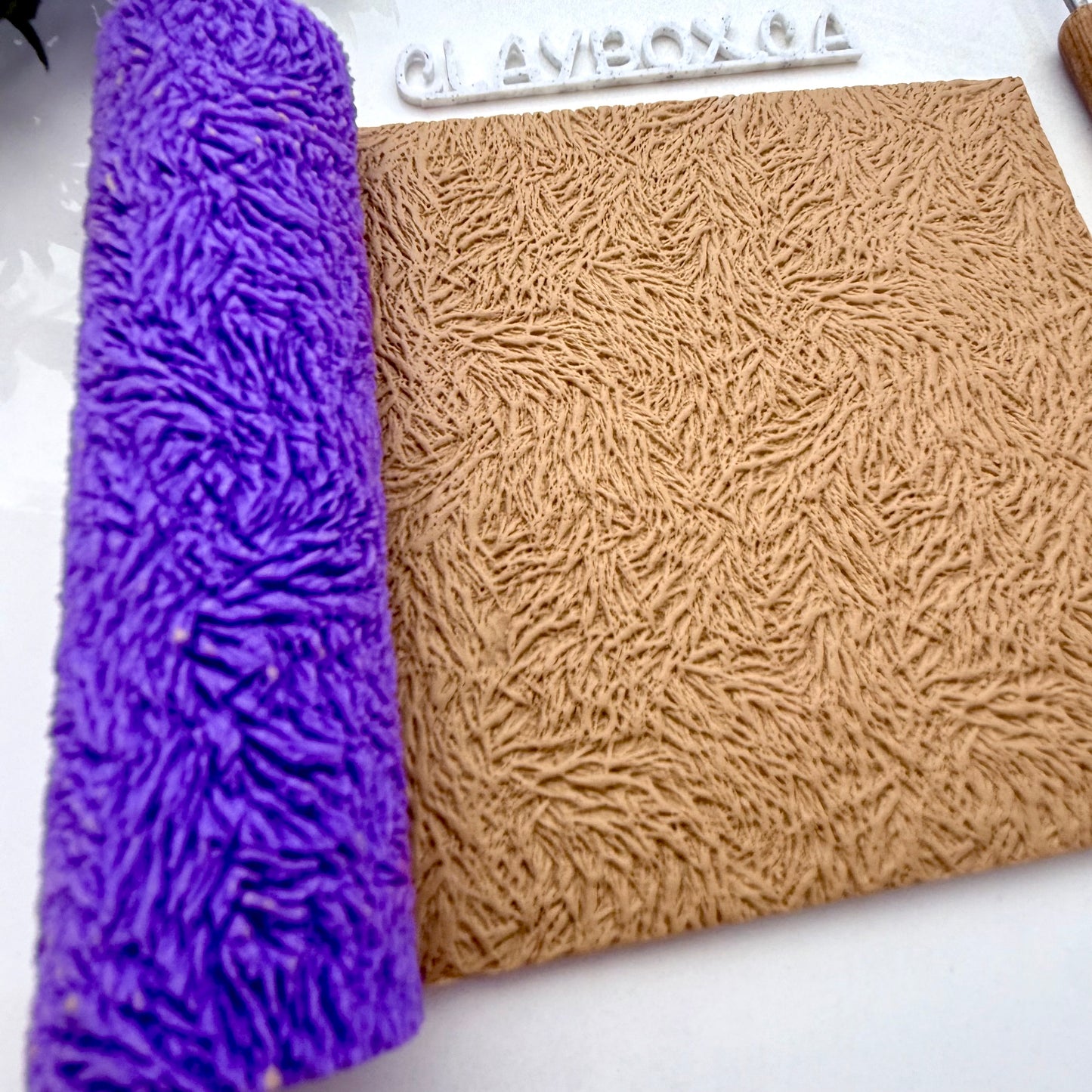 Fur Texture Roller – Animal Fur Clay Texture Roller – Polymer Clay Texture Tool – Faux Fur Clay Roller