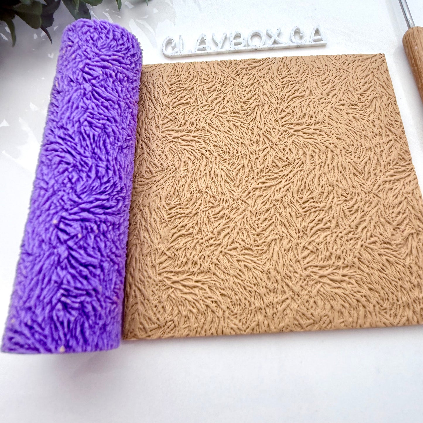 Fur Texture Roller – Animal Fur Clay Texture Roller – Polymer Clay Texture Tool – Faux Fur Clay Roller
