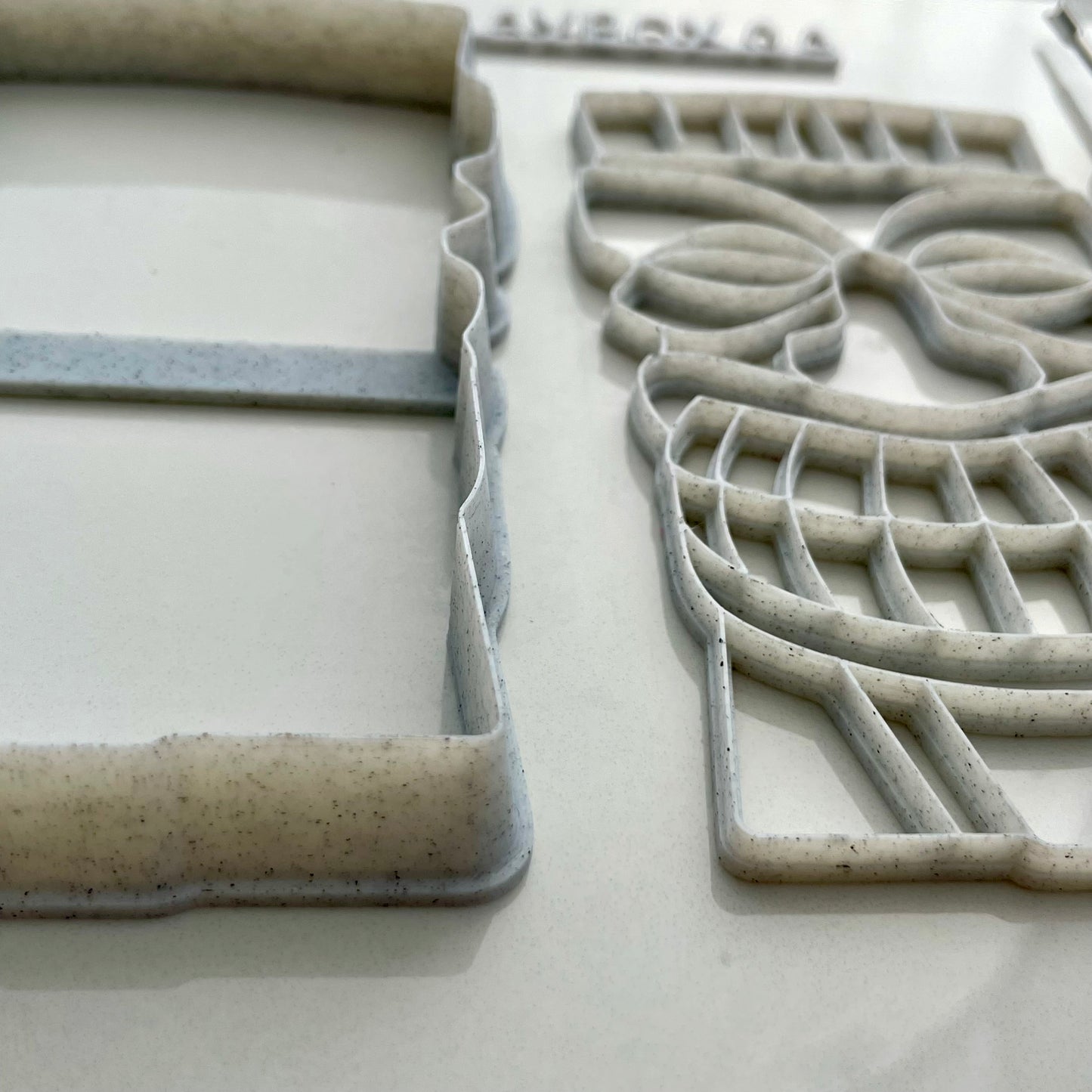 Large tiki mask stamp and matching cutter - made for use with polymer clay