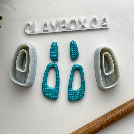 Organic dangle donut cutter pair