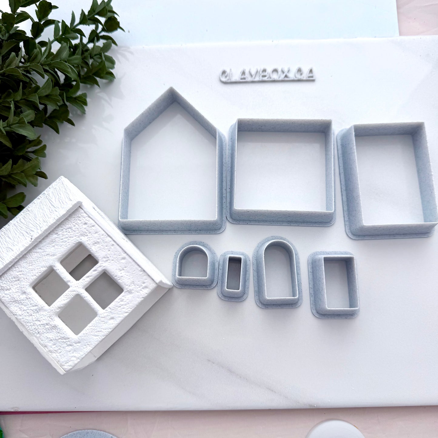 Tea Light House Cutter Set for Clay | Pottery House Cutters & Stamps | Luminary House Kit | Polymer Clay & Ceramic Tools