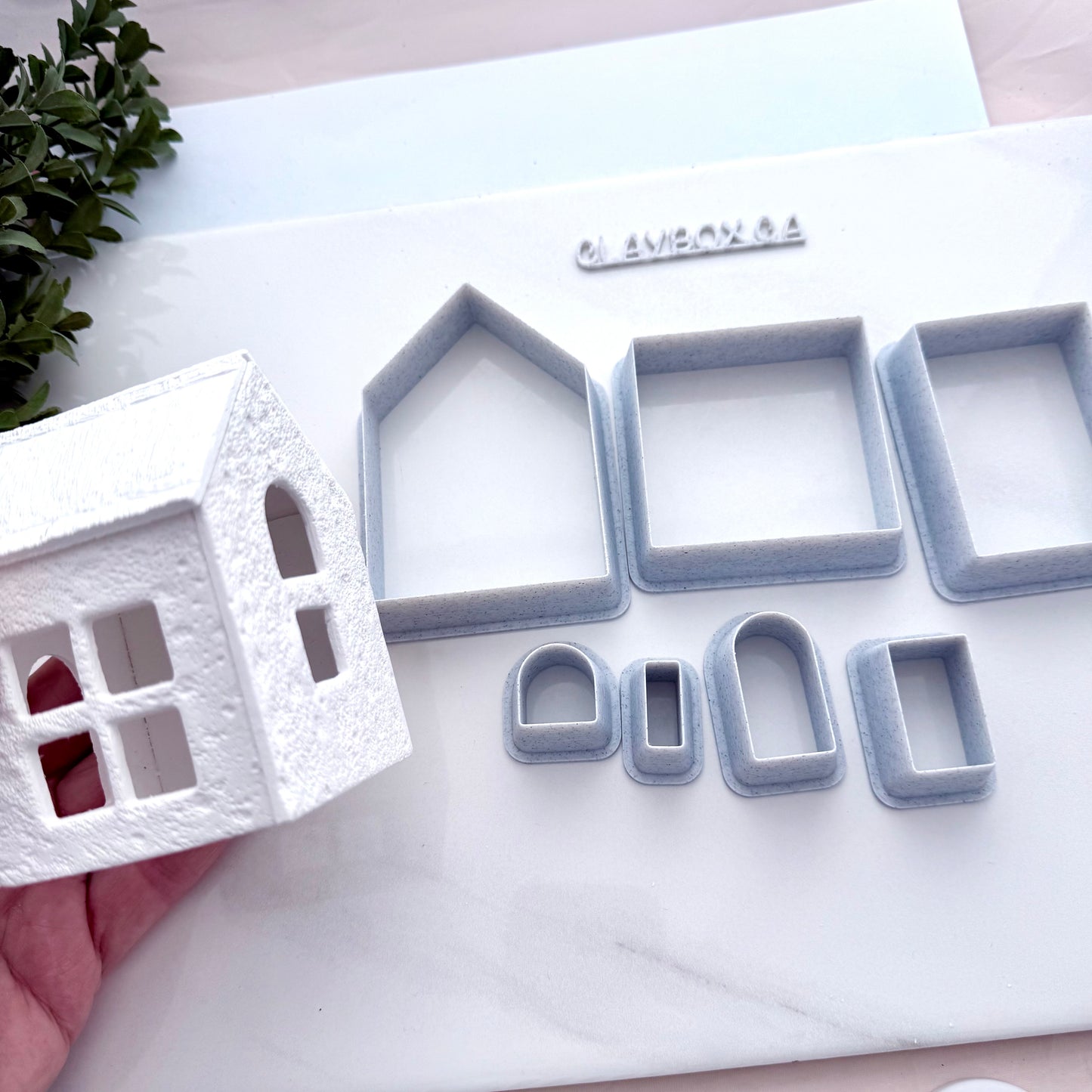 Tea Light House Cutter Set for Clay | Pottery House Cutters & Stamps | Luminary House Kit | Polymer Clay & Ceramic Tools