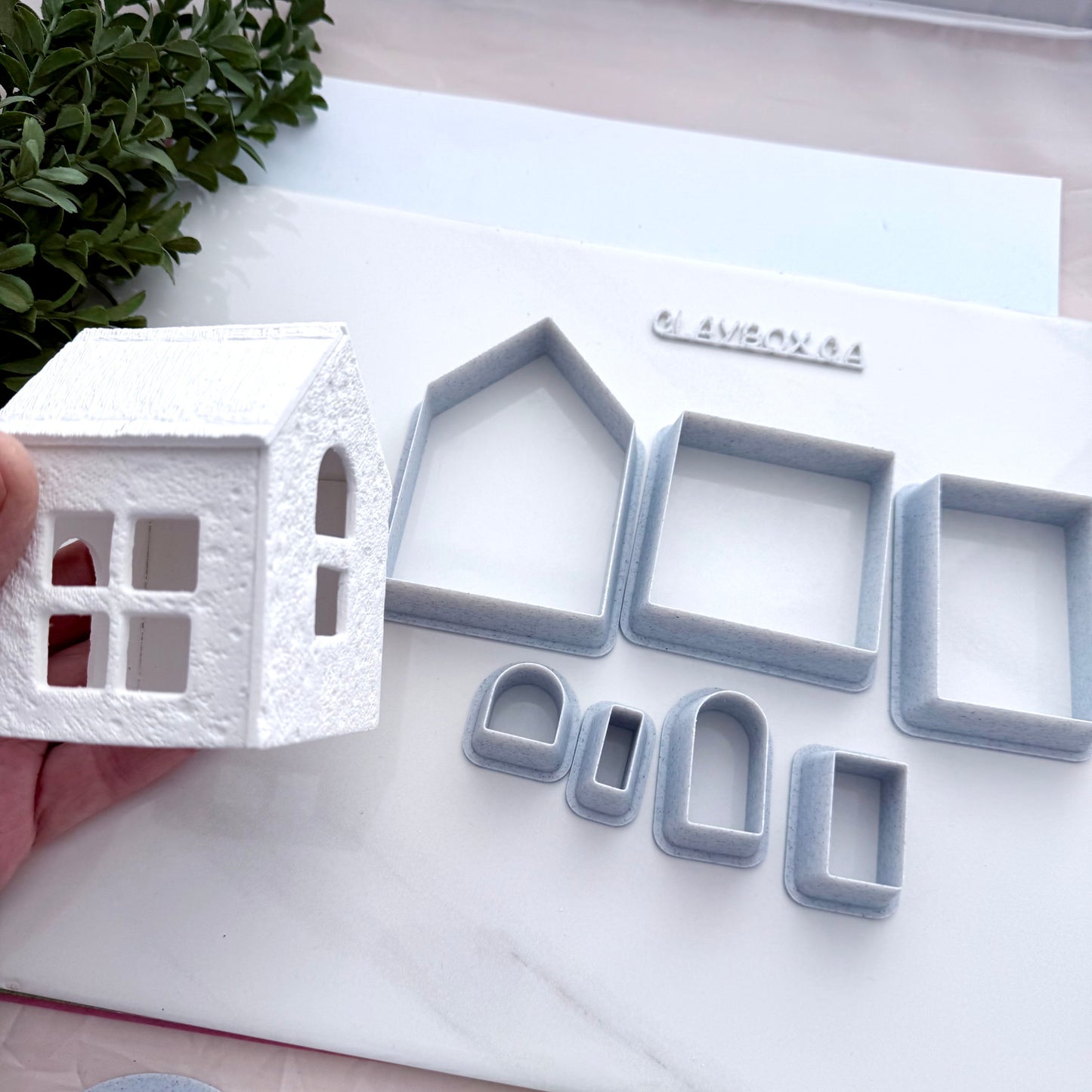 Tea Light House Cutter Set for Clay | Pottery House Cutters & Stamps | Luminary House Kit | Polymer Clay & Ceramic Tools