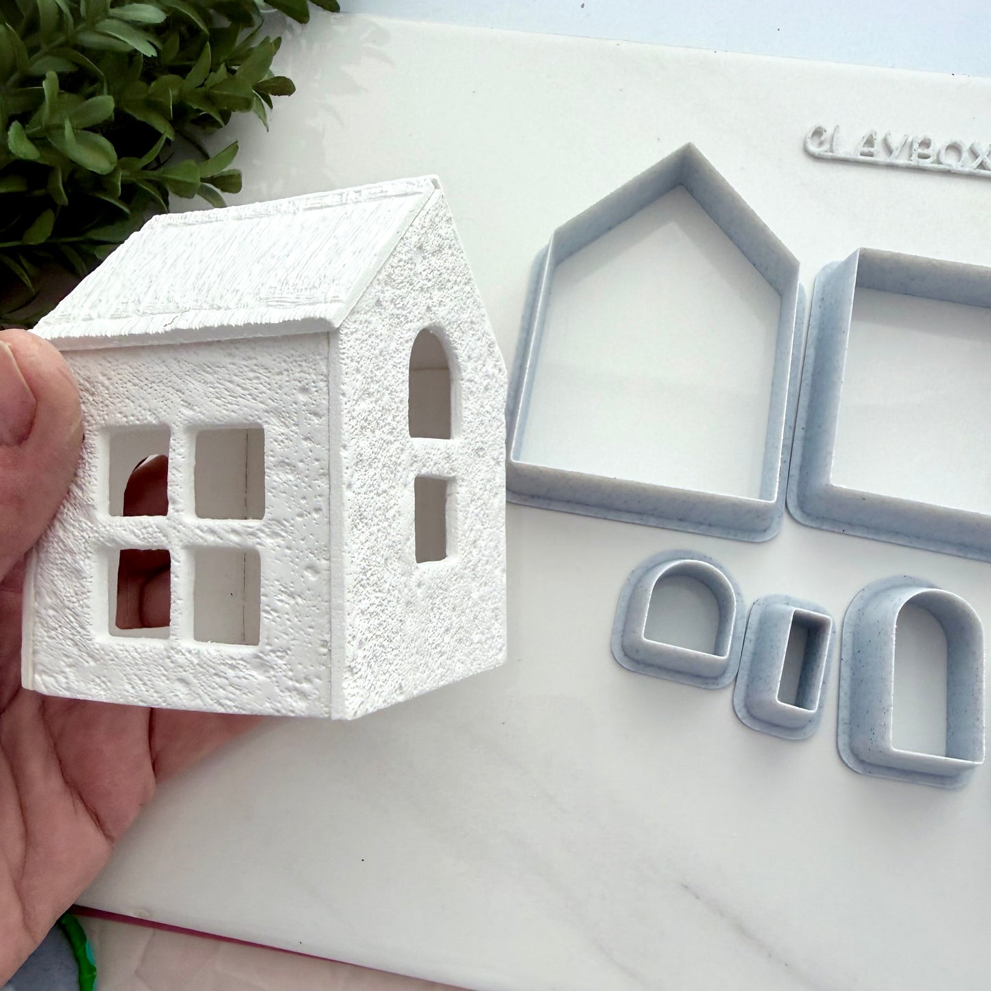 Tea Light House Cutter Set for Clay | Pottery House Cutters & Stamps | Luminary House Kit | Polymer Clay & Ceramic Tools