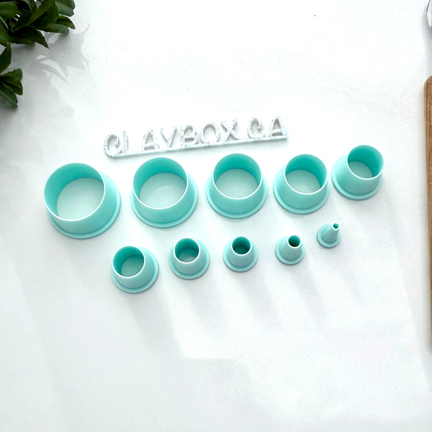 Mini Shape Cutter Set for Clay | 2mm–2cm Cutters | Circle Heart Star Square - Polymer Clay Tools | Small Shape Cutters Set