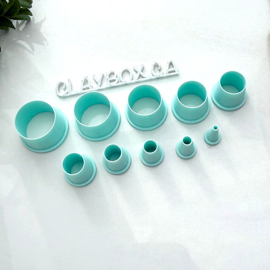 Mini Shape Cutter Set for Clay | 2mm–2cm Cutters | Circle Heart Star Square - Polymer Clay Tools | Small Shape Cutters Set