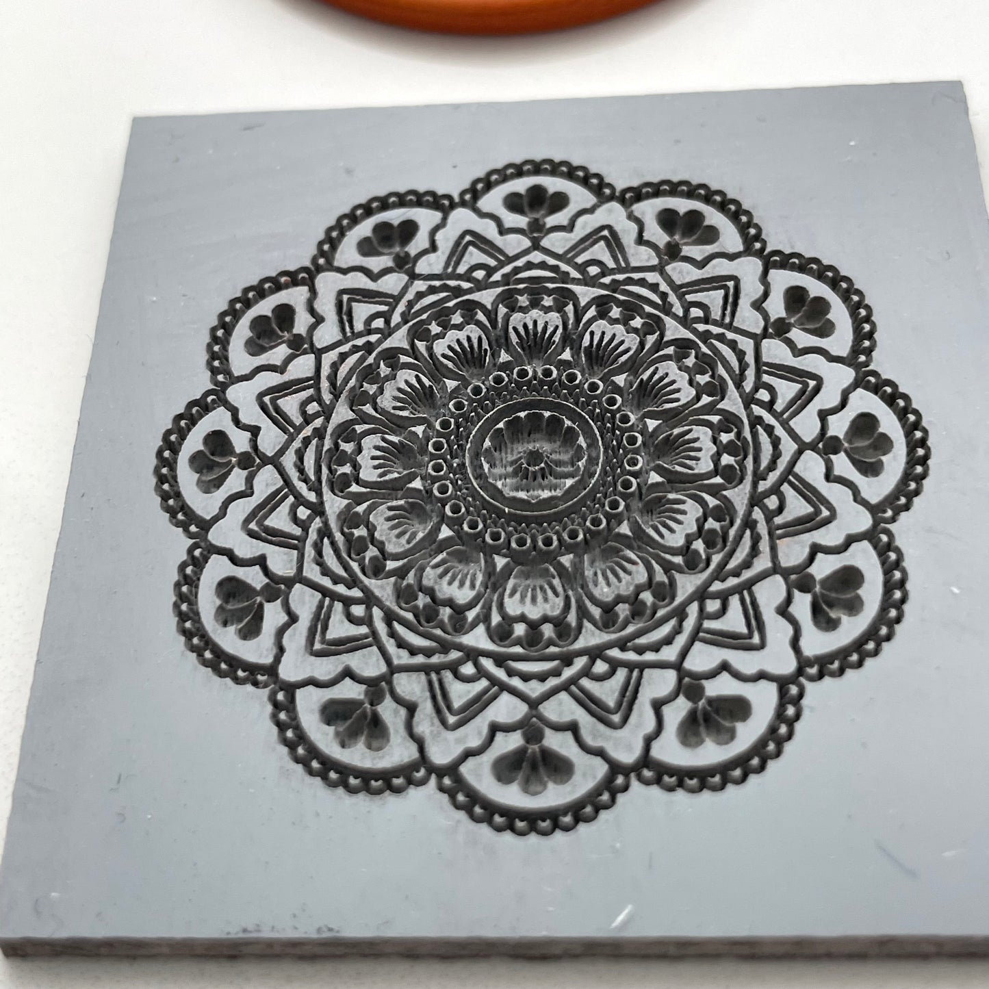 Mandala texture mat pair