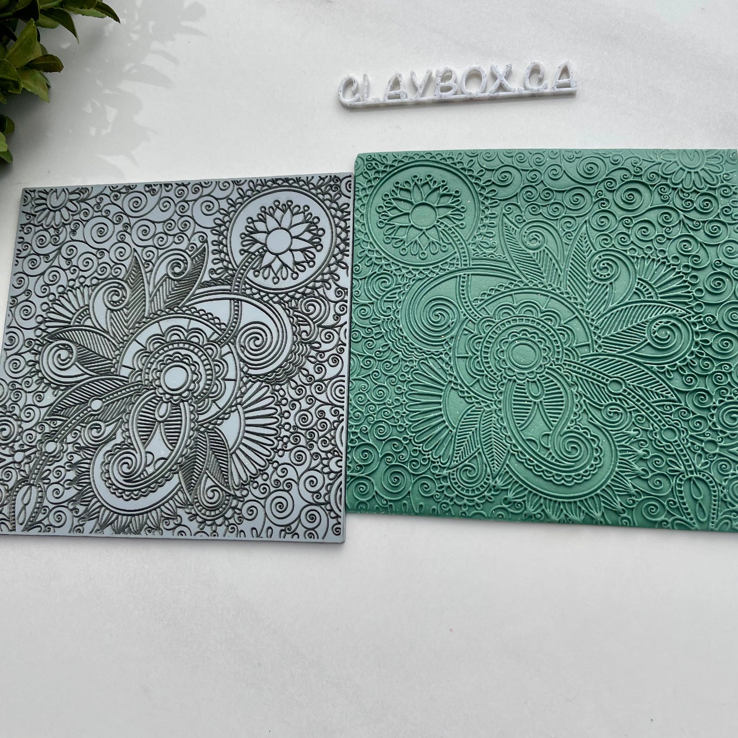 Large paisley swirls texture mat