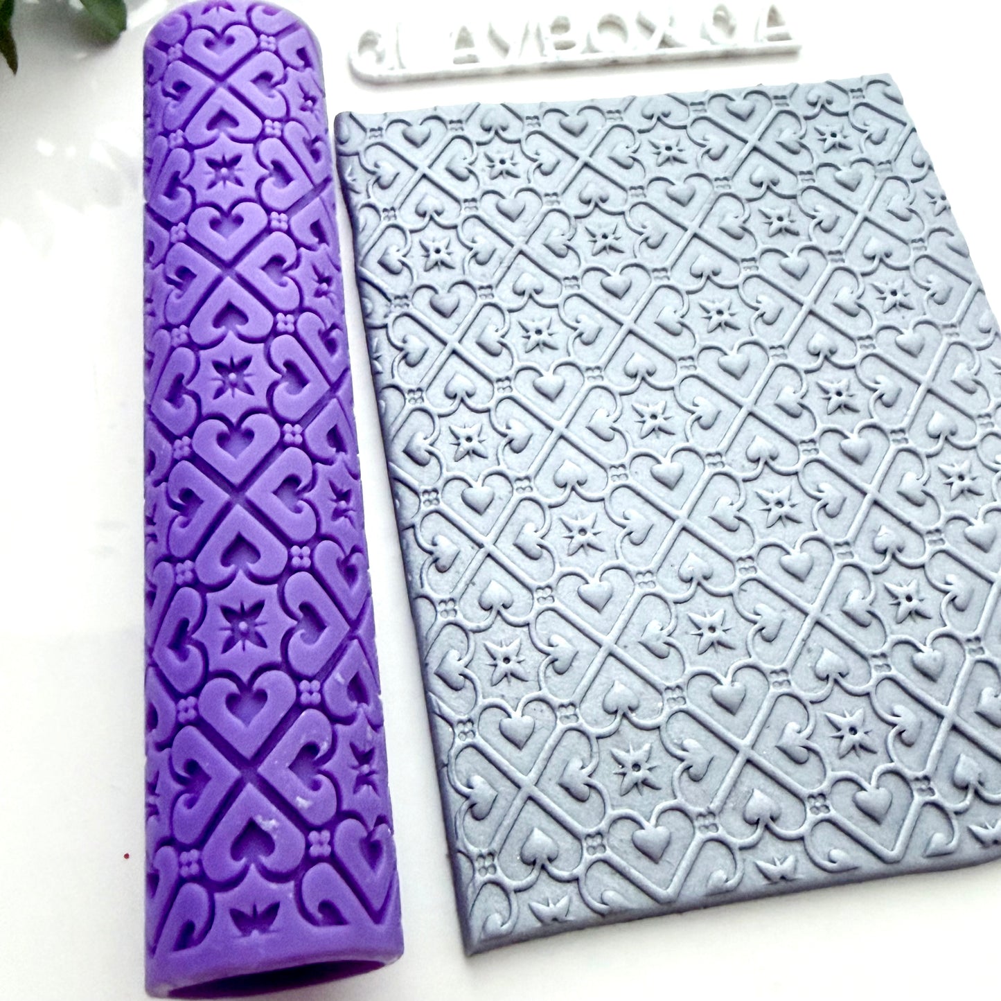 Tile Texture Roller #3 – Polymer Clay Roller – Embossing Pattern Roller – 4” Clay Texture Tool – Pottery & Polymer Clay