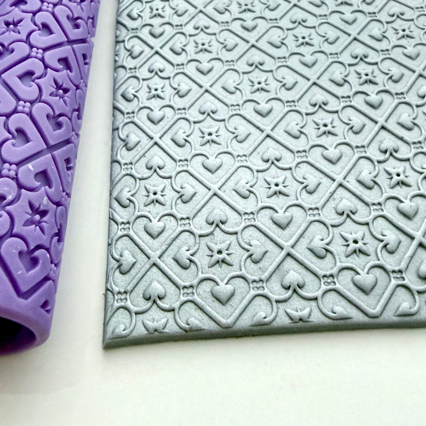 Tile Texture Roller #3 – Polymer Clay Roller – Embossing Pattern Roller – 4” Clay Texture Tool – Pottery & Polymer Clay