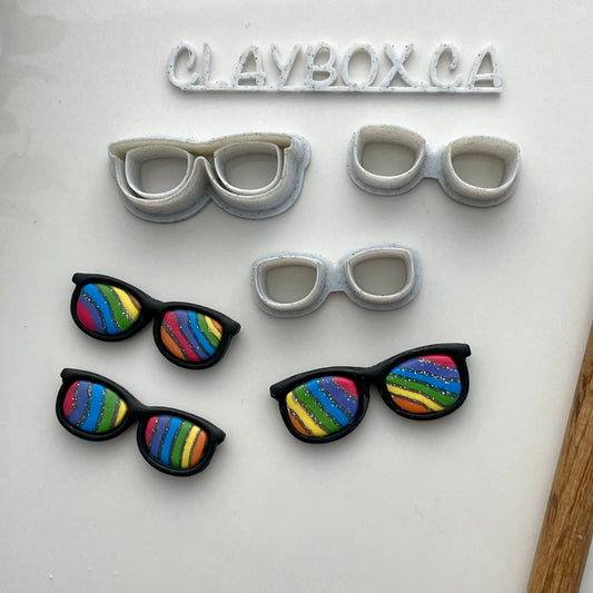 Sunglasses stamp/cutter, plus two hole cutters