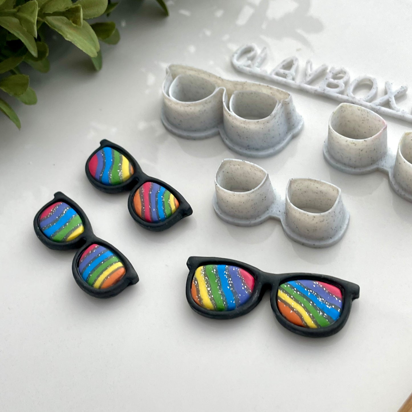 Sunglasses stamp/cutter, plus two hole cutters