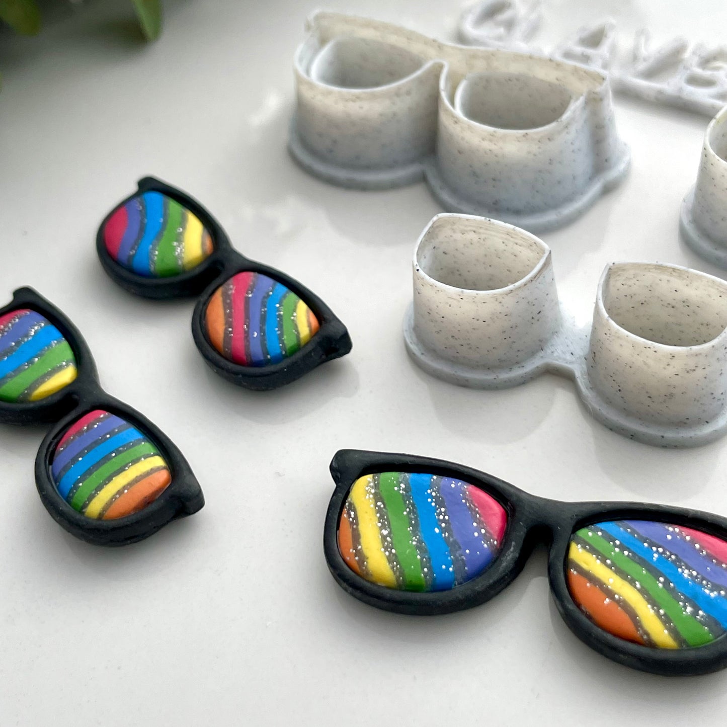 Sunglasses stamp/cutter, plus two hole cutters