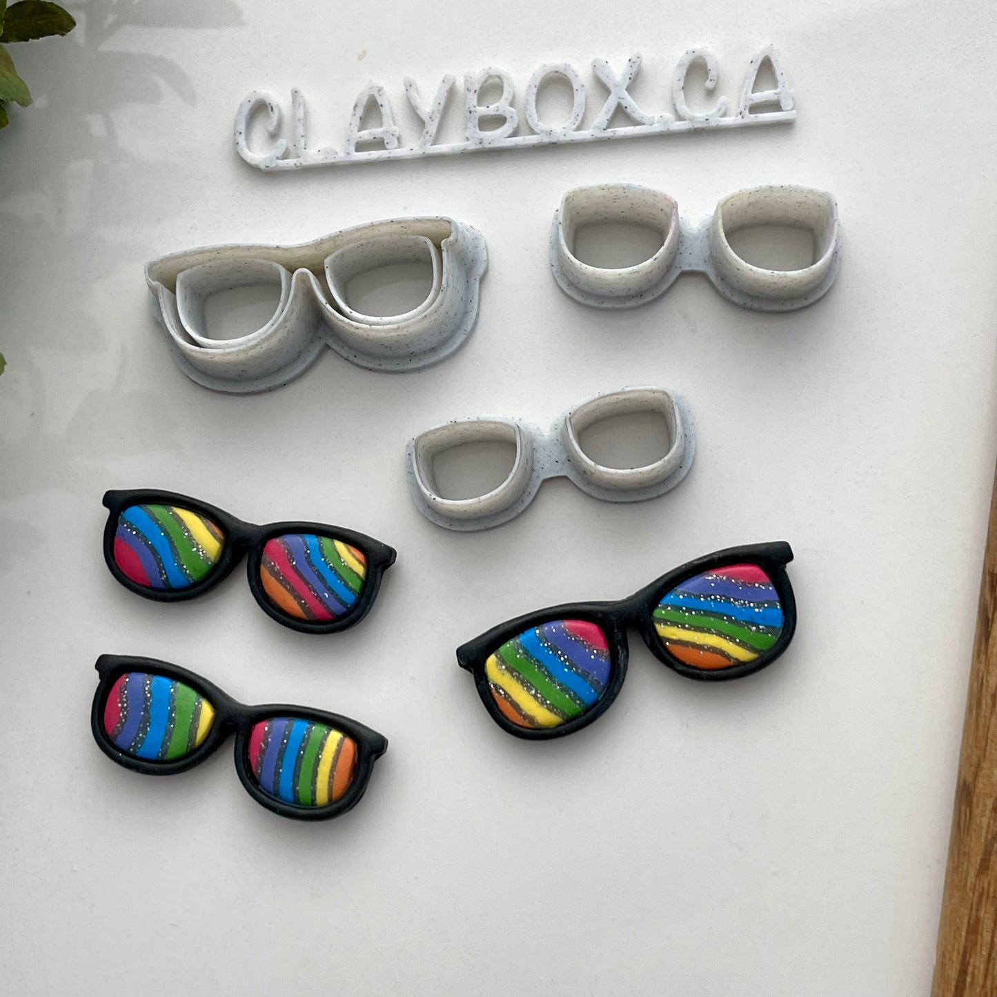 Sunglasses stamp/cutter, plus two hole cutters